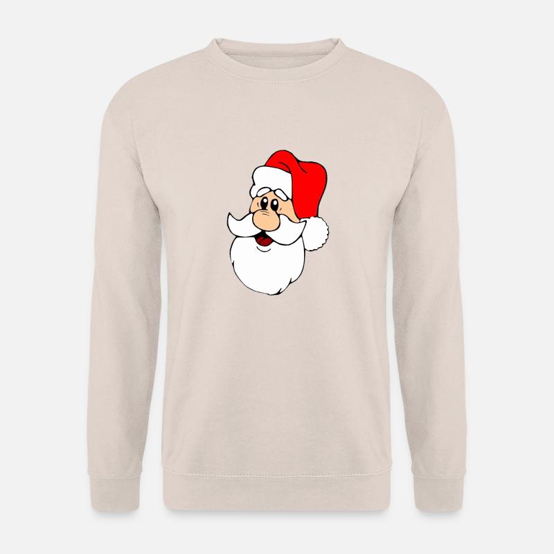Weihnachtsmann mit Mütze - Unisex Pullover - Sand