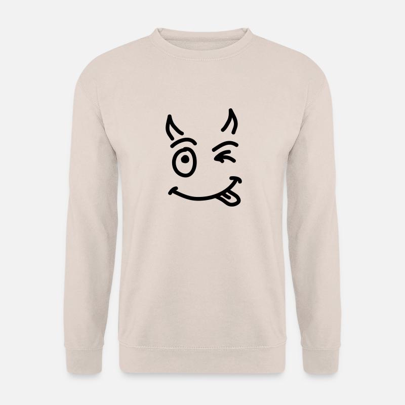 kleinen_ Teufel_smile_sc1_d - Unisex Pullover - Sand