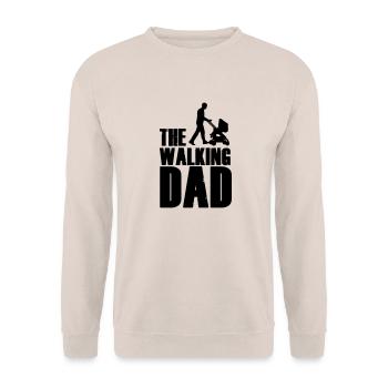The Walking Dad - Unisex Pullover - Sand - Vorne - Alina (178cm) & Michal (187cm)