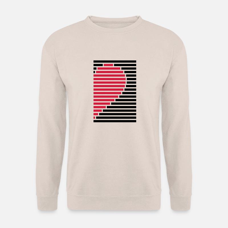 Herz Partnershirt rechts - Unisex Pullover - Sand