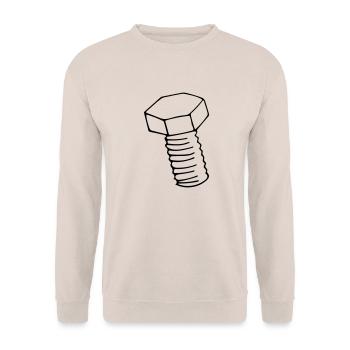 Schraube - Unisex Pullover - Sand - Vorne - Alina (178cm) & Michal (187cm)