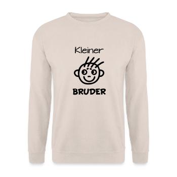 Kleiner Bruder - Unisex Pullover - Sand - Vorne - Alina (178cm) & Michal (187cm)