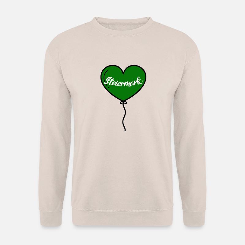 Steiermark Herz Luftballon - Unisex Pullover - Sand