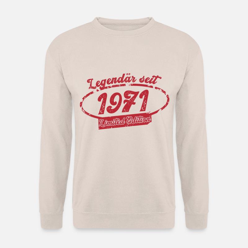 54. Geburtstag Legendär seit 1971 Retro Geschenk - Unisex Pullover - Sand