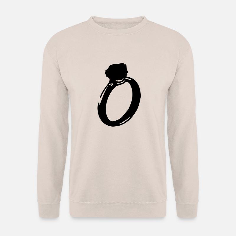 diamond_ring - Unisex Sweatshirt - sand