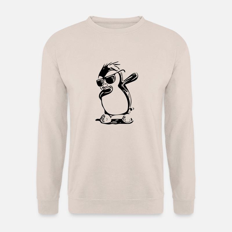 Cute Dabbing Penguin - Unisex Pullover - Sand