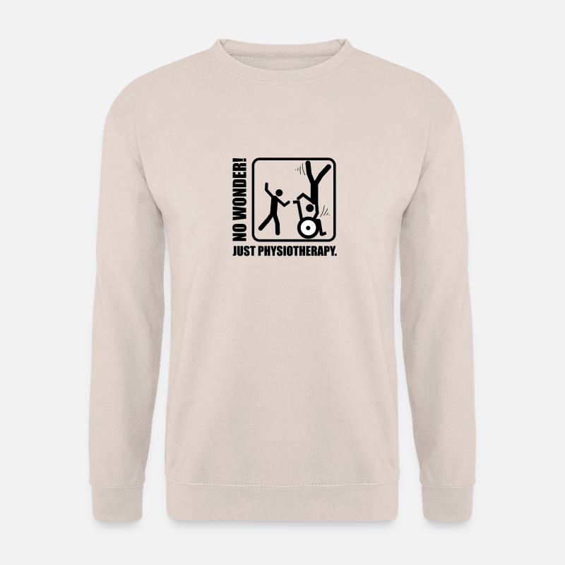 Physiotherapeut: No Wonder! Just Physiotherapie! - Unisex Pullover - Sand