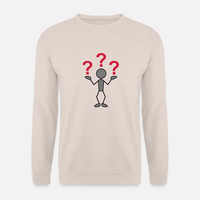 greyman_with_problems_3c - Unisex Pullover - Sand