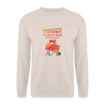 1m60 - Sweat-shirt Unisexe - sable - Devant - Alina (178cm) & Michal (187cm)