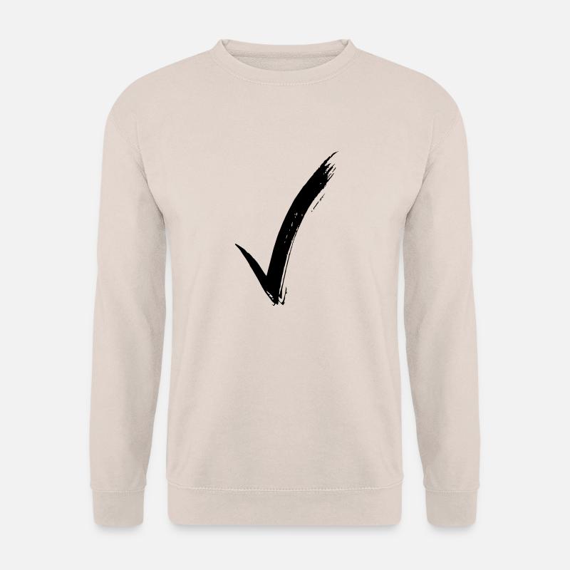 check mark - Unisex Sweatshirt - sand