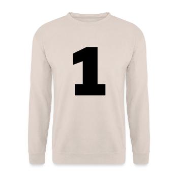 1 - Unisex Sweatshirt - sand - Front - Alina (178cm) & Michal (187cm)