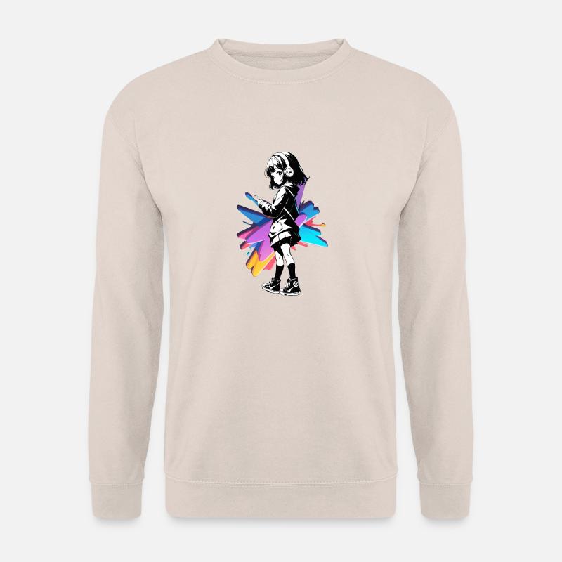 Streetart Mädchen 23245 - Unisex Pullover - Sand