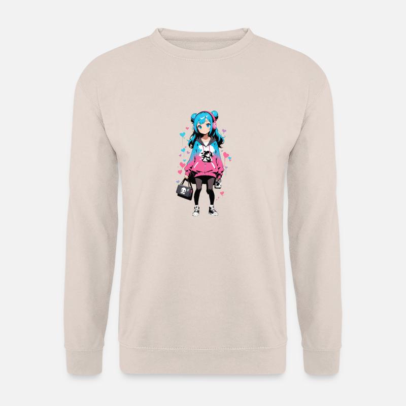 Streetart Mädchen 23241 - Unisex Pullover - Sand