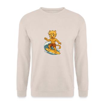 Surferboy - Unisex Pullover - Sand - Vorne - Alina (178cm) & Michal (187cm)