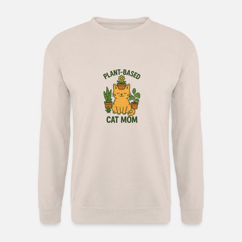 Plant Based Cat Mom - Unisex Pullover - Sand