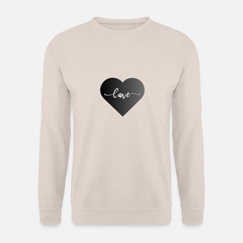 Hund Hunde Tierliebe Dogs - Unisex Pullover - Sand