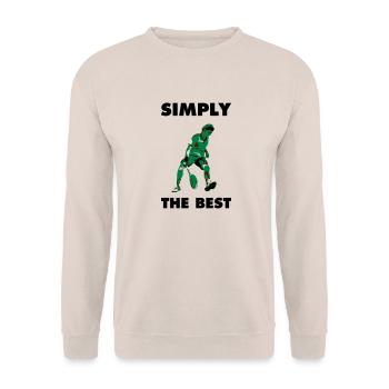 SIMPLY THE BEST - Unisex Pullover - Sand - Vorne - Alina (178cm) & Michal (187cm)