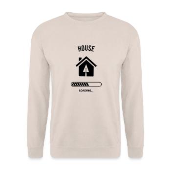 House Loading - Sweat-shirt Unisexe - sable - Devant - Alina (178cm) & Michal (187cm)