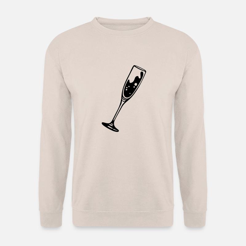 sektglas2 - Unisex Pullover - Sand