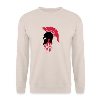 sparta_helm_blood - Sweat-shirt Unisexe - sable - Devant - Alina (178cm) & Michal (187cm)