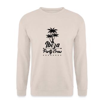 ibiza party crew - Unisex Pullover - Sand - Vorne - Alina (178cm) & Michal (187cm)