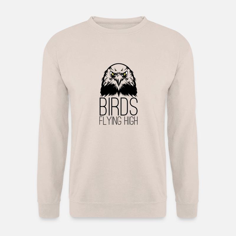 Vögel fliegen hoch - Unisex Pullover - Sand