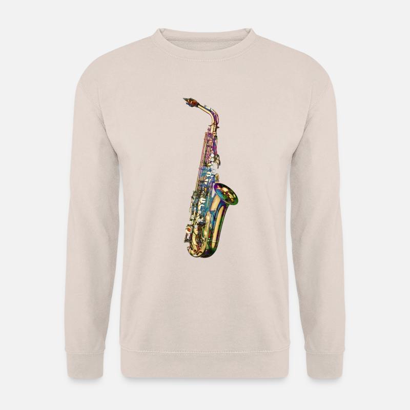 Saxofon - Unisex Pullover - Sand