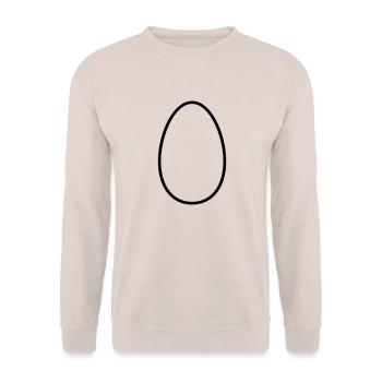 Egg - Unisex Sweatshirt - sand - Front - Alina (178cm) & Michal (187cm)