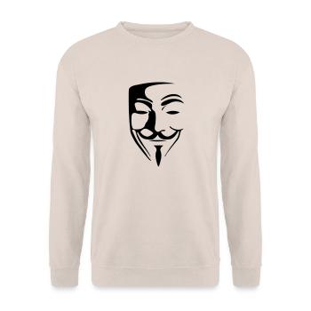 anonymous_003 - Unisex Pullover - Sand - Vorne - Alina (178cm) & Michal (187cm)