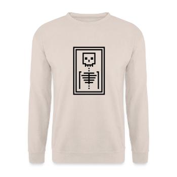 Knochen - Unisex Pullover - Sand - Vorne - Alina (178cm) & Michal (187cm)