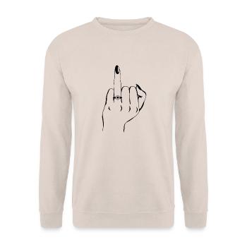 Put a ring on it - Unisex Sweatshirt - sand - Front - Alina (178cm) & Michal (187cm)