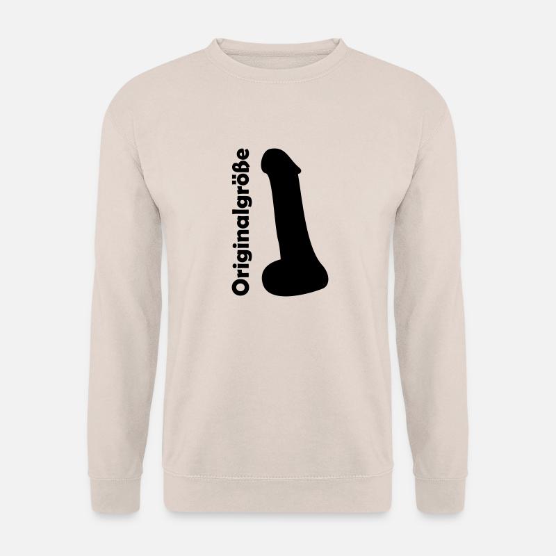 Penis Originalgröße - Unisex Pullover - Sand