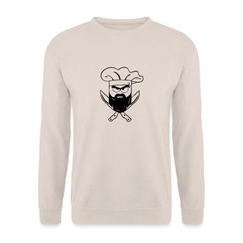 Cook Cube - Sweat-shirt Unisexe - sable - Devant - Alina (178cm) & Michal (187cm)