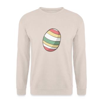 Easter egg - Unisex Sweatshirt - sand - Front - Alina (178cm) & Michal (187cm)