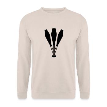 Juggling pins - Unisex Sweatshirt - sand - Front - Alina (178cm) & Michal (187cm)