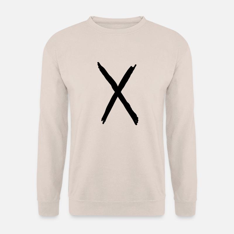 Buchstaben X - Unisex Pullover - Sand