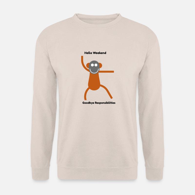 Hello weekend goodbye responsibilities designs - Unisex Sweatshirt - sand