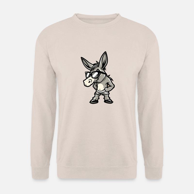 Esel Comic Cool - Unisex Pullover - Sand