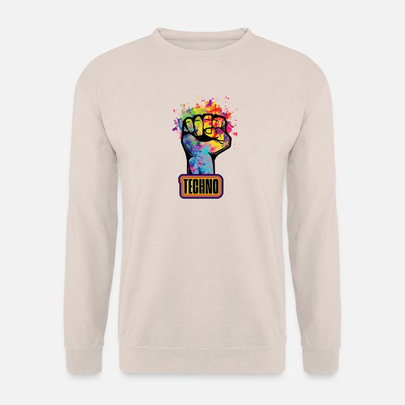 techno - Unisex Sweatshirt - sand