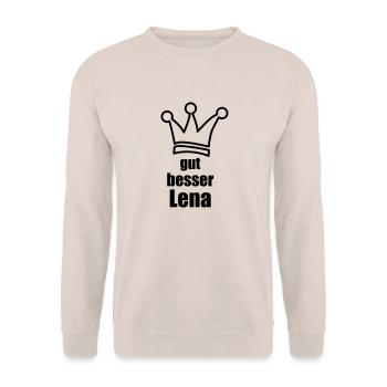 Lena - Unisex Pullover - Sand - Vorne - Alina (178cm) & Michal (187cm)