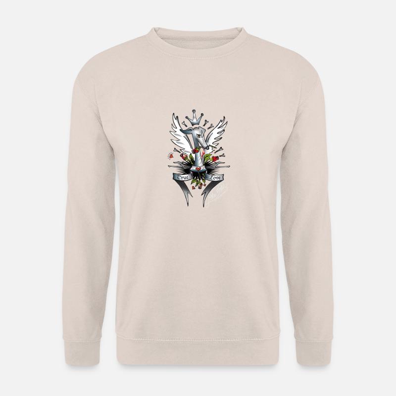 true love white - Unisex Pullover - Sand