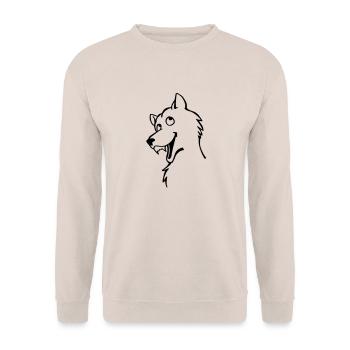 Bad Wolf - Unisex Sweatshirt - sand - Front - Alina (178cm) & Michal (187cm)