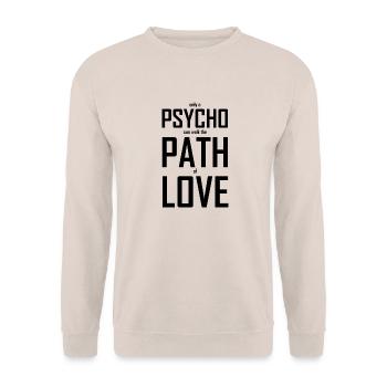 PsychoPathLover - Unisex Pullover - Sand - Vorne - Alina (178cm) & Michal (187cm)