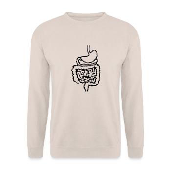 doctor_intestine_d1 - Unisex Sweatshirt - sand - Front - Alina (178cm) & Michal (187cm)