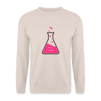 profession chimique_2_g1p - Sweat-shirt Unisexe - sable - Devant - Alina (178cm) & Michal (187cm)