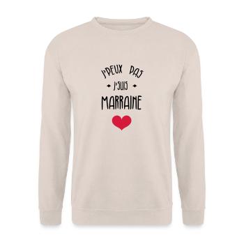 Parrain / Marraine / Filleule / Filleul - Sweat-shirt Unisexe - sable - Devant - Alina (178cm) & Michal (187cm)