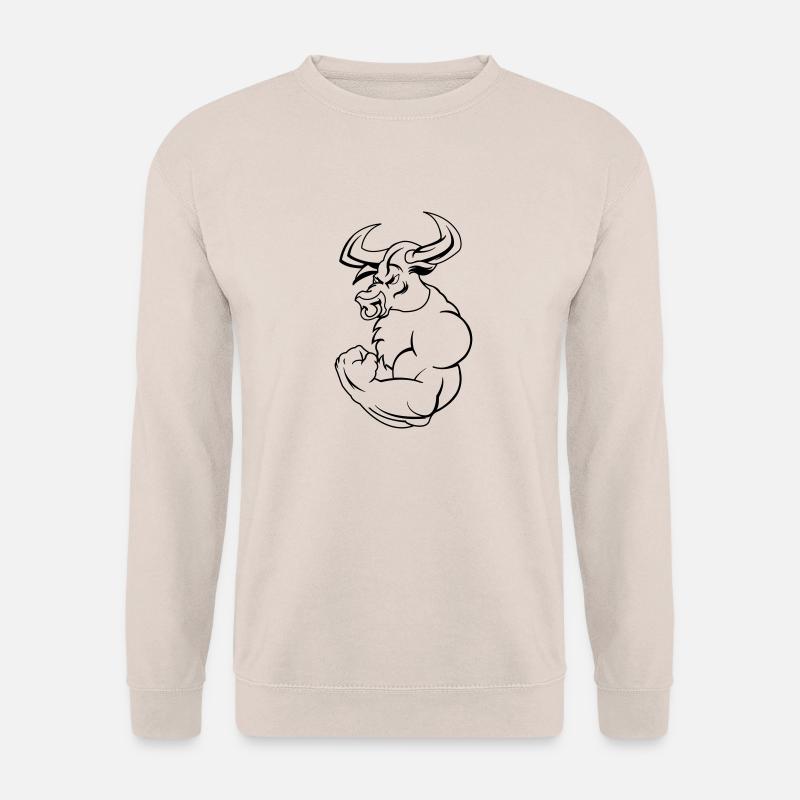 strong_taurus_01 - Unisex Pullover - Sand