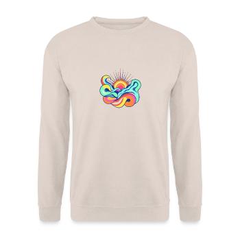 Sonne - Unisex Pullover - Sand - Vorne - Alina (178cm) & Michal (187cm)