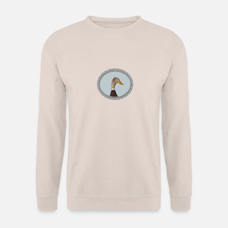 Laufente im rahmen - Unisex Pullover - Sand