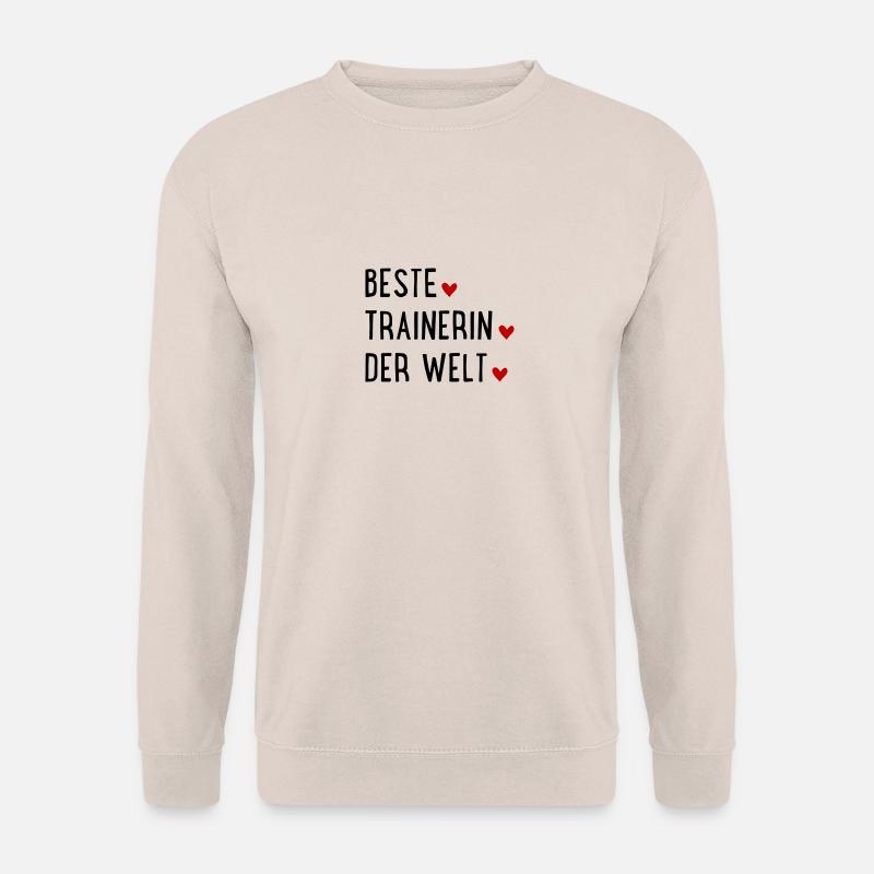 Beste Trainerin der Welt - Unisex Pullover - Sand